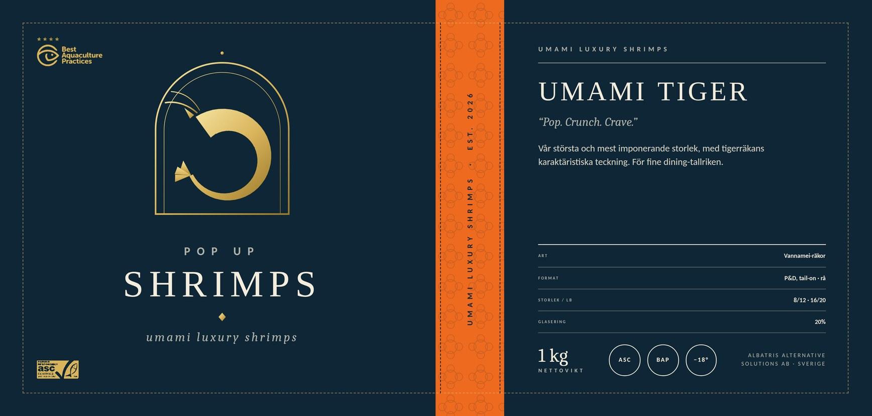 Umami Tiger — förpackning
